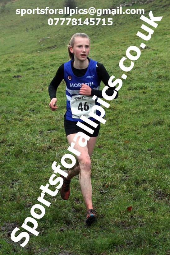 Girls under-15s, NECAA Junior Cross Country Relays, Thornley Farm, Peterlee, Saturday, December 12th. Photo: David T. Hewitson/Sports for All Pics